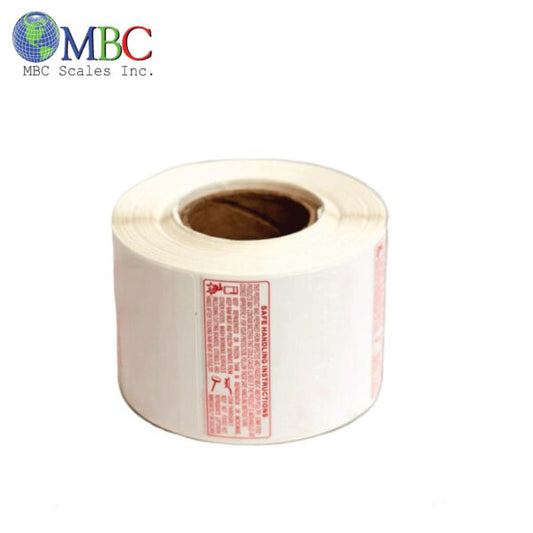 TORREY TR-8040 58MM X 60MM SAFE HANDLING UPC SCALE LABEL (12 ROLLS/CASE)