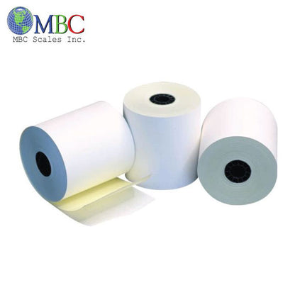 CARBONLESS PAPER 2-PLY 3” X 95′ (50 ROLLS/CASE)