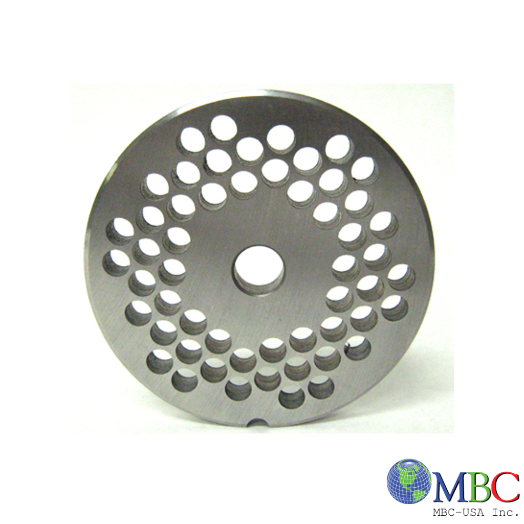 #22 Meat Grinder Plate with 1/4'' Holes