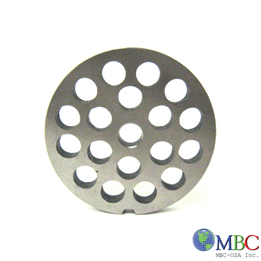 #22 Meat Grinder Plate with 1/2'' Holes