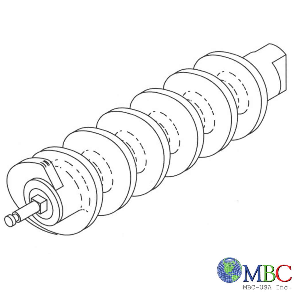 Biro 548SS - FeedScrew Assembly - B630A