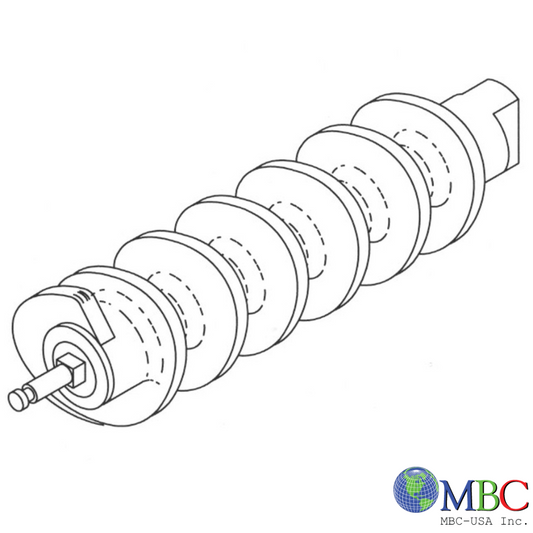 Biro 548SS - FeedScrew Assembly - B630A